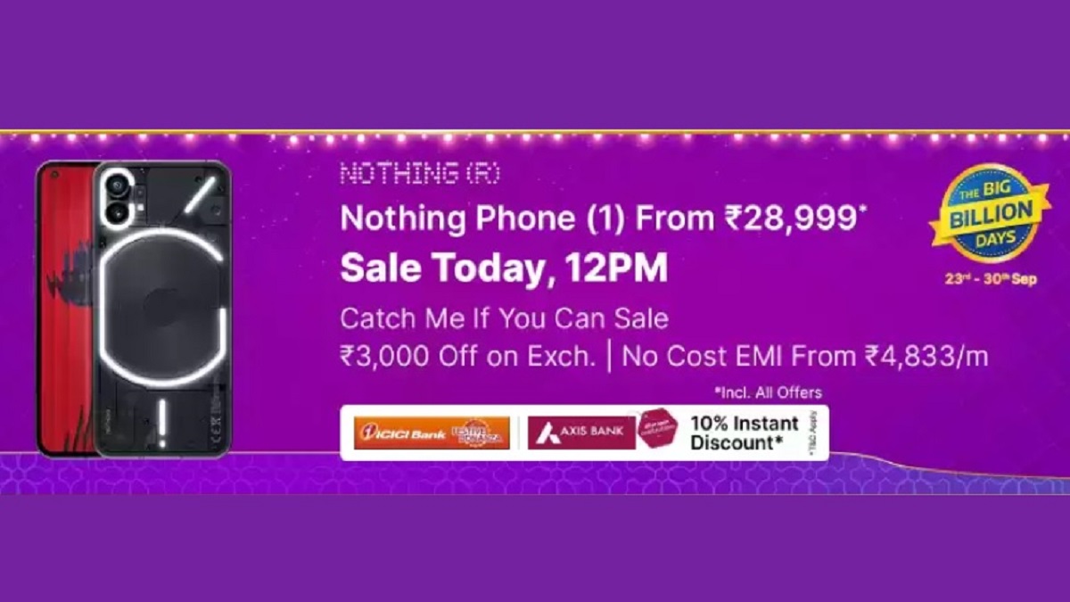 Flipkart Big Billion Days Nothing Phone Offer